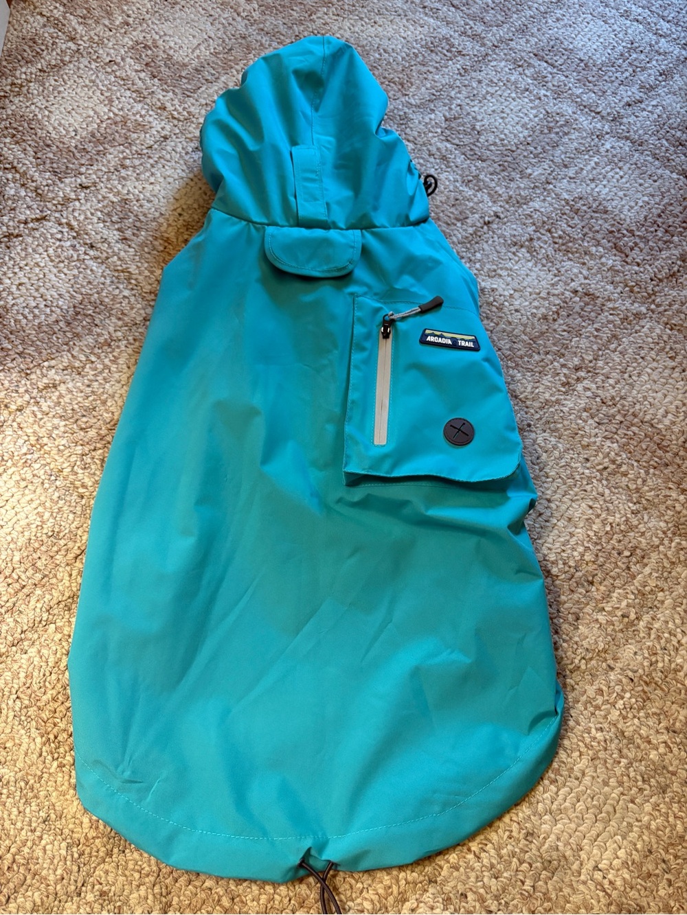 Arcadia dog One-Piece Rain coat - Teal